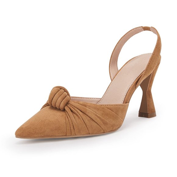 PIEPIEBUY Slingback Knot Top Pumps NEW IN BOX! - Picture 2 of 13